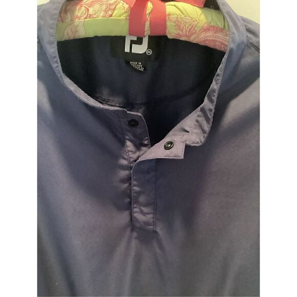 FootJoy FJ Mens Pullover Windbreaker Jacket Sz 2XL Golf Blue - Picture 2 of 10